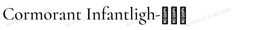 Cormorant Infantligh字体转换
